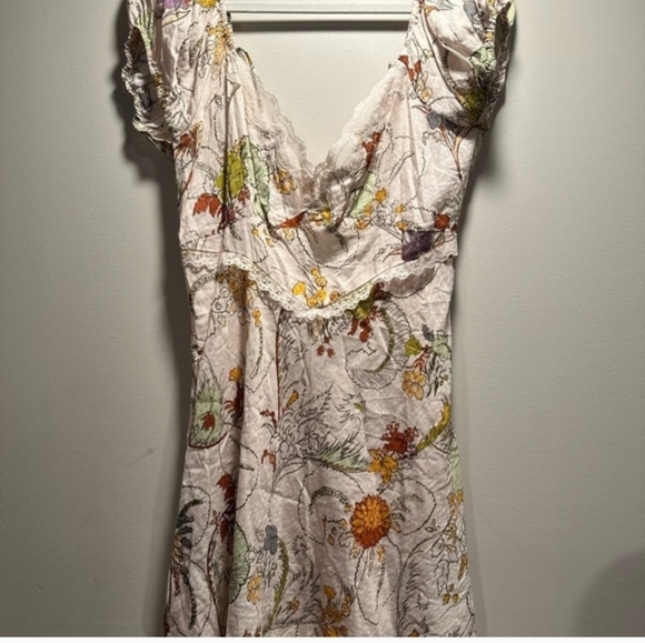 Anthropologie Multicolor Floral Mini Dress - Picture 4 of 9